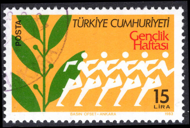 Turkey 1983 Youth Week fine used.
