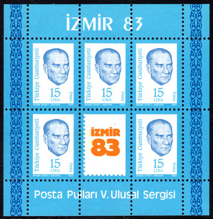 Turkey 1983 Izmir 83 souvenir sheet unmounted mint.