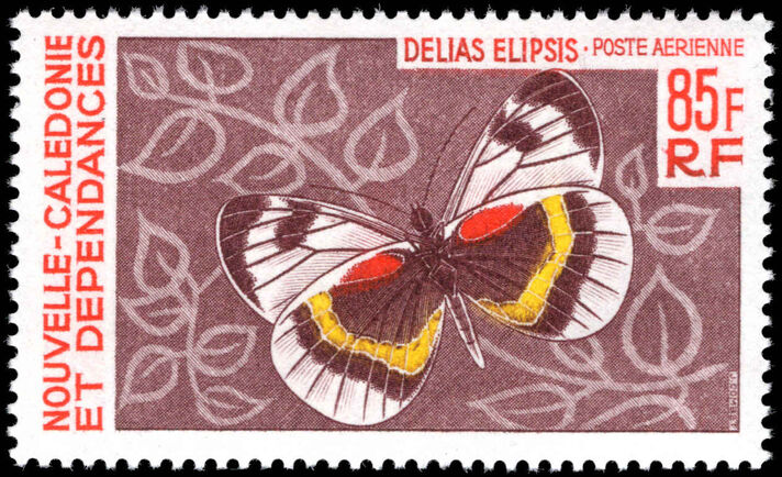 New Caledonia 1967-68 85f Delias Elipsis unmounted mint.