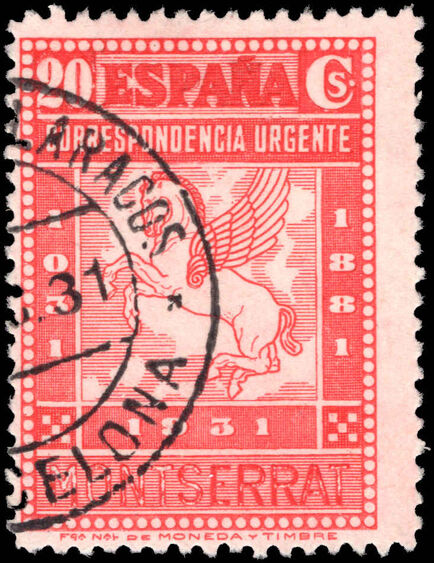 Spain 1931 Montserrat Express perf 11½ fine used.