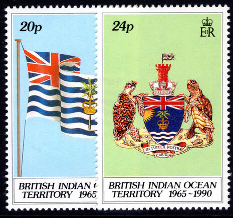 British Indian Ocean Territory 1990 25th Anniversary of British Indian Ocean Territory unmounted mint.