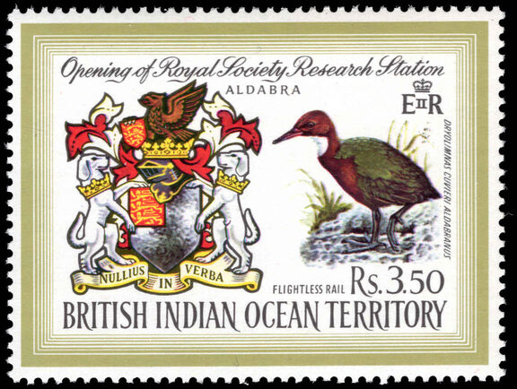 British Indian Ocean Territory 1971 Opening of Royal Society Research Station unmounted mint.