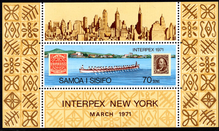Samoa 1971 Interpex Stamp Exhibition souvenir sheet unmounted mint.