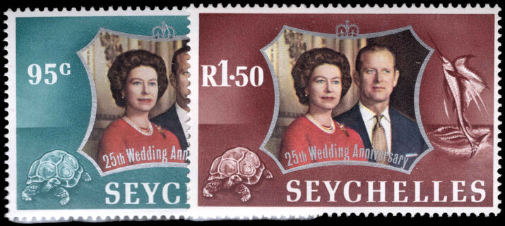 Seychelles 1972 Royal Silver Wedding unmounted mint.