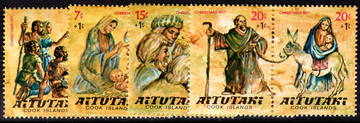 Aitutaki 1977 Children's Christmas Fund unmounted mint.