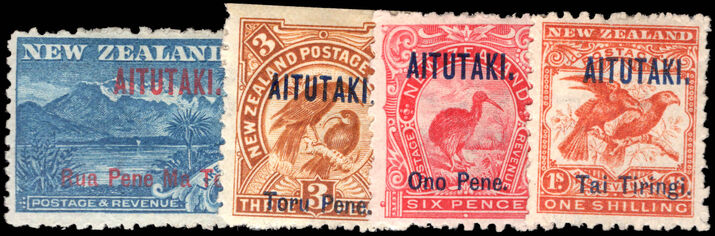 Aitutaki 1903 perf 11 set lightly mounted mint.