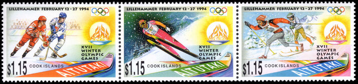 Aitutaki 1994 Winter Olympic Games unmounted mint.