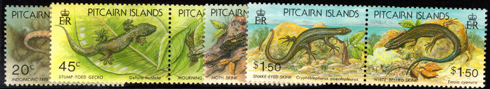 Pitcairn Islands 1993 Lizards unmounted mint.