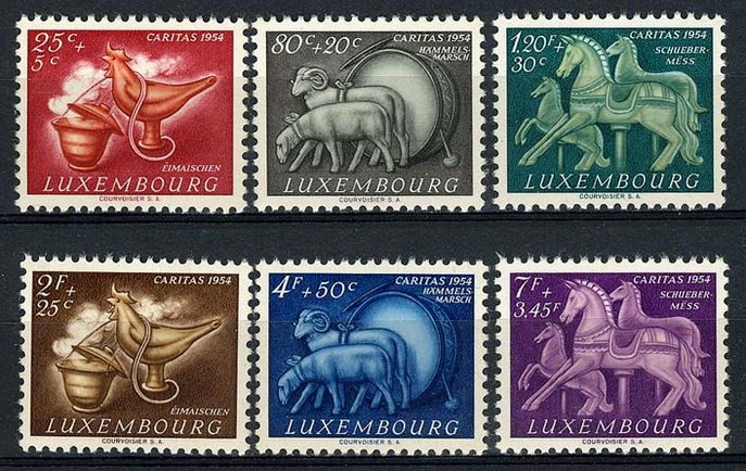 Luxembourg 1954 National Welfare set unmounted mint.