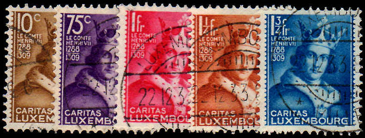 Luxembourg 1933 Child Welfare Caritas fine used