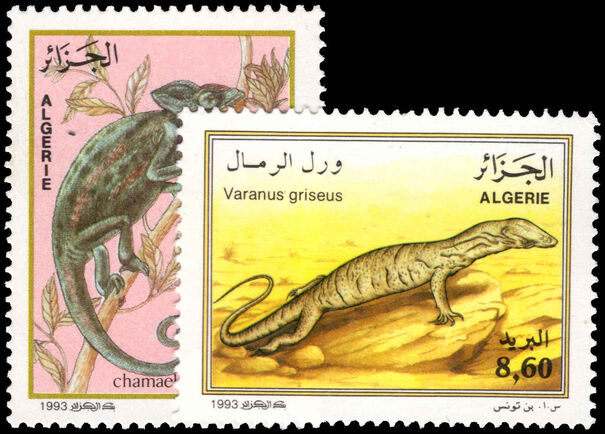 Algeria 1993 Reptiles unmounted mint.