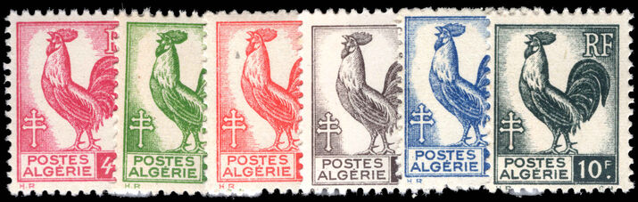 Algeria 1944-45 Gallic Cock set unmounted mint.