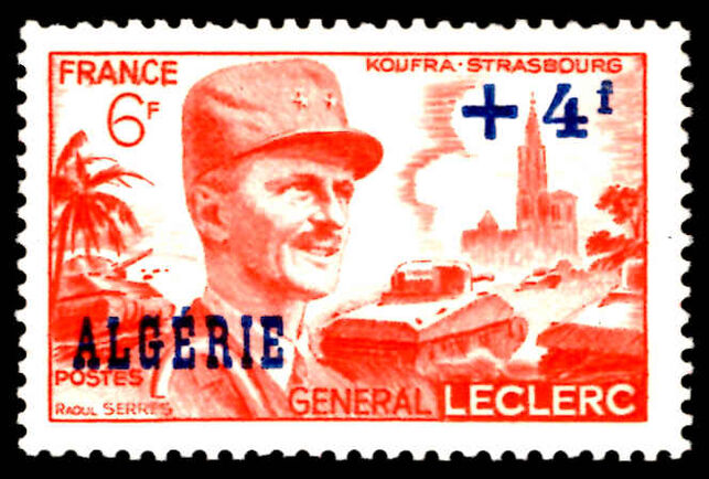 Algeria 1948 General Leclerc Memorial lightly mounted mint.