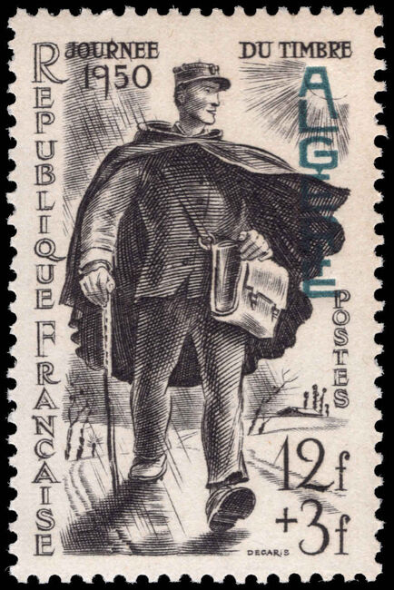 Algeria 1950 Stamp Day unmounted mint.