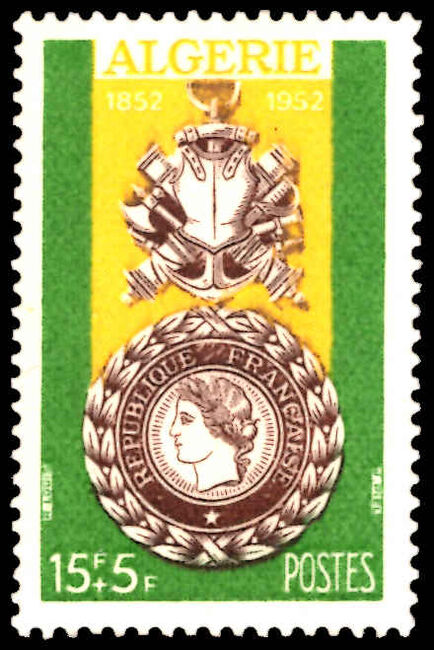 Algeria 1952 Military Medal Centenary unmounted mint.