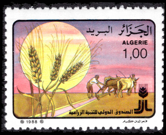 Algeria 1988 Tenth Anniversary of International Agricultural Development Fund unmounted mint.