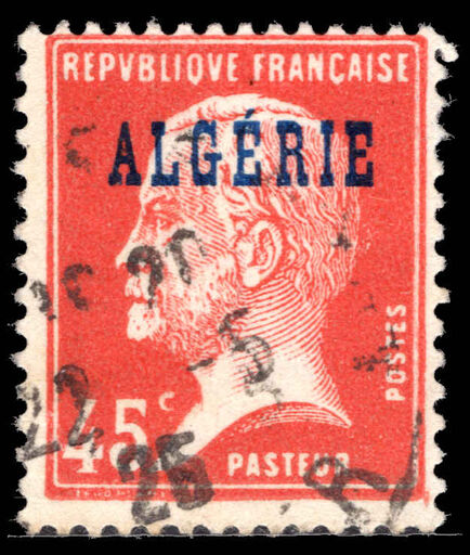 Algeria 1924-25 45c red Pasteur fine used.