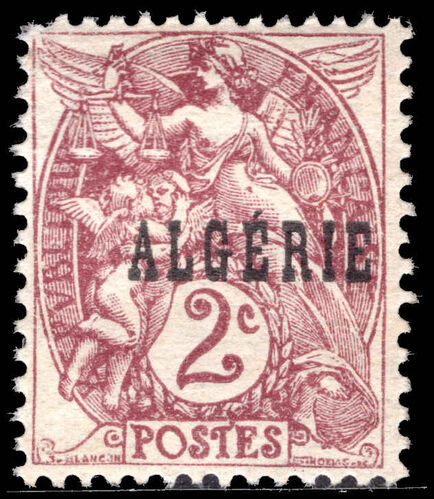 Algeria 1924-25 2c claret unmounted mint.