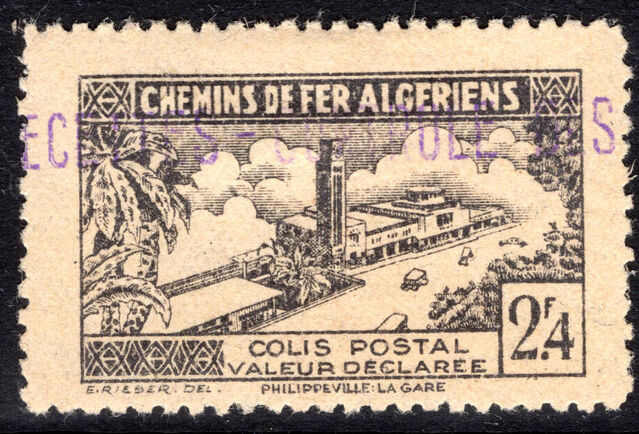 Algeria 1941-42 Controle des recettes 2f4 black lightly mounted mint.