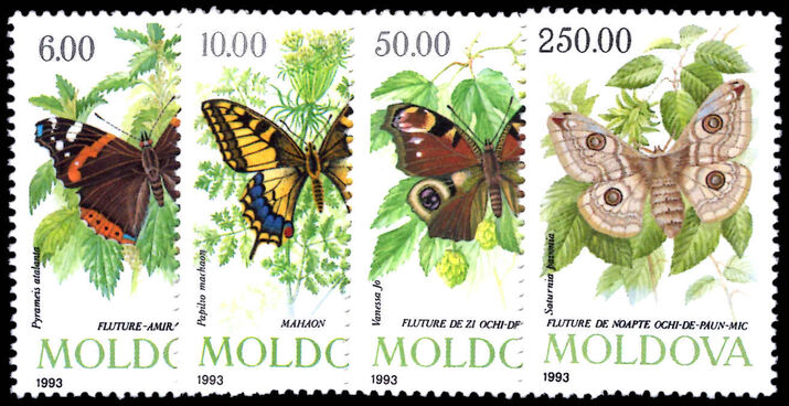 Moldova 1993 Butterflies and Moths unmounted mint.