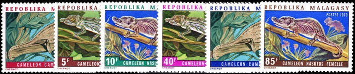Malagasy 1973 Malagasy Chameleons unmounted mint.