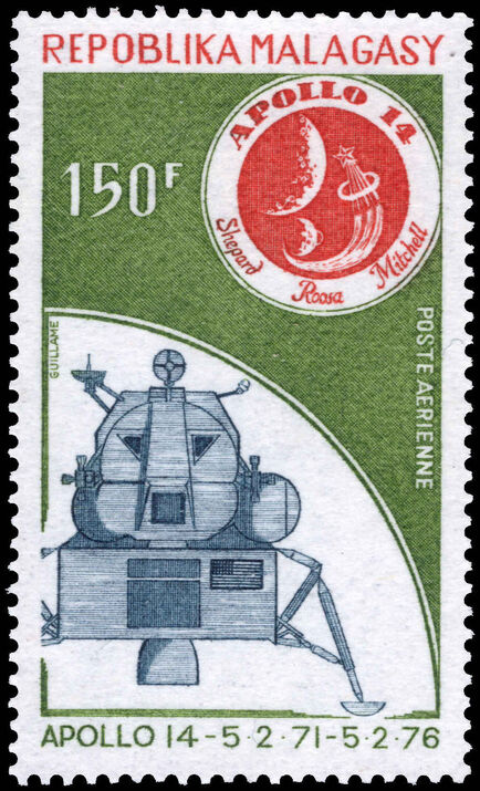 Malagasy 1976 Fifth Anniversary of Apollo 14 Mission unmounted mint.
