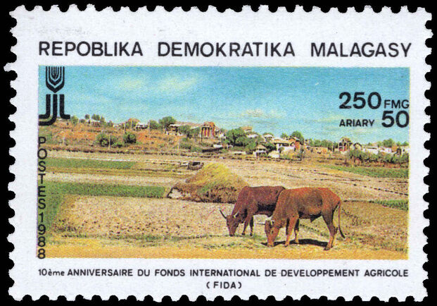 Malagasy 1988 Tenth Anniversary of International Fund for Agricultural Development unmounted mint.