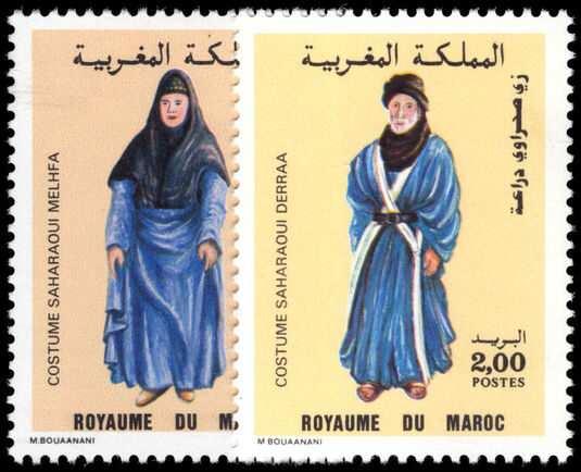 Morocco 1987 Sahara Costumes unmounted mint.