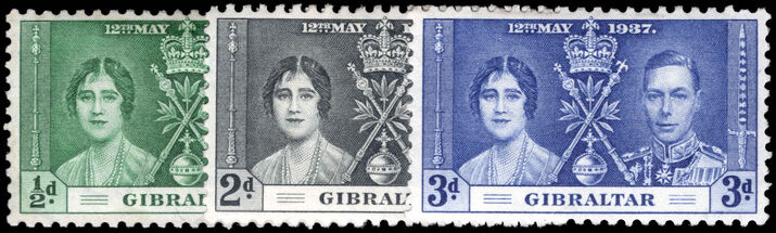 Gibraltar 1937 Coronation lightly mounted mint.