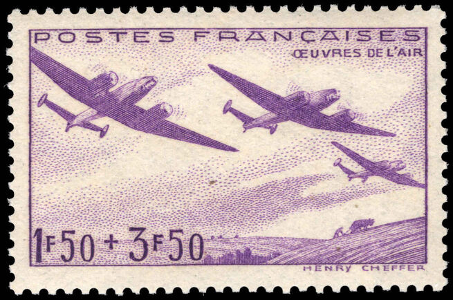 France 1942 Air Force Dependants Relief Fund unmounted mint.