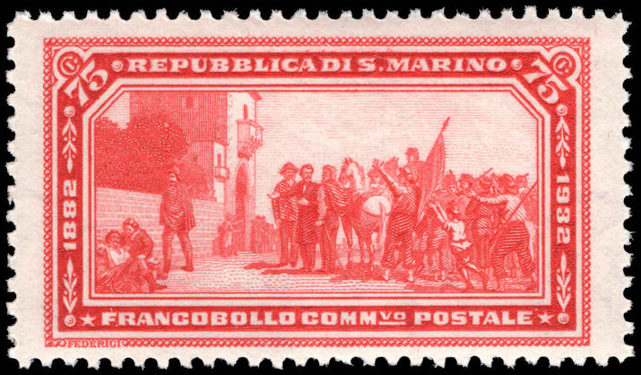San Marino 1932 75c Garibaldi unmounted mint.