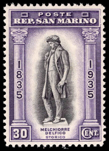 San Marino 1935 30c Delfico unmounted mint.