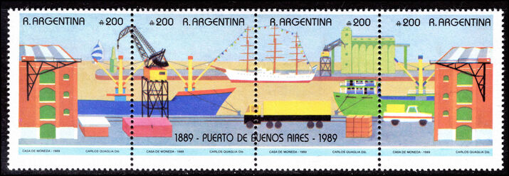 Argentina 1990 Centenary of Buenos Aires Port unmounted mint.