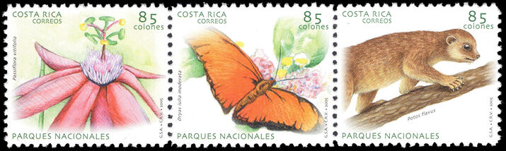 Costa Rica 2005 National Parks unmounted mint.