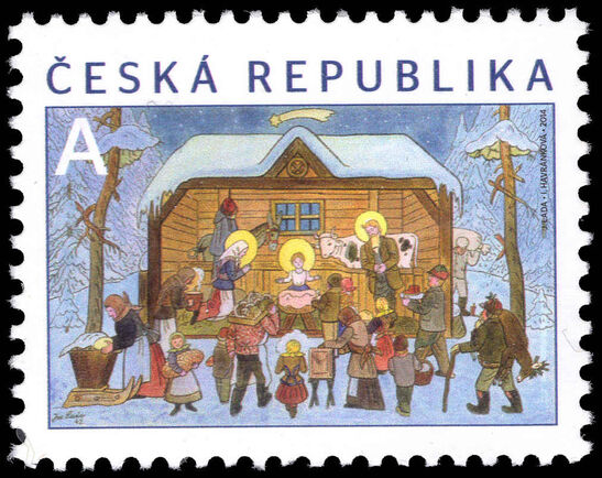 Czech Republic 2014 Christmas unmounted mint.