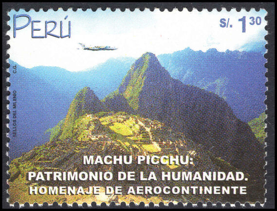 Peru 2000 World Heritage Sites unmounted mint.
