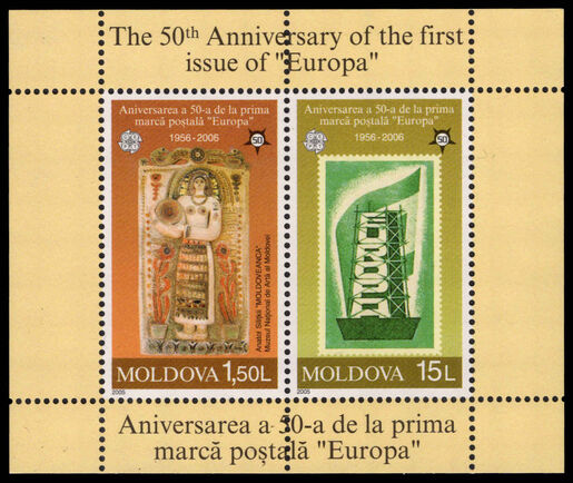 Moldova 2005 50th Anniversary of Europa Stamps souvenir sheet unmounted mint.