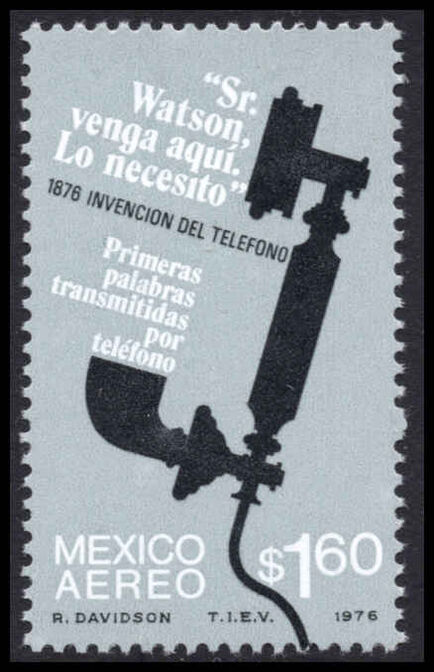 Mexico 1976 Telephone Centenary unmounted mint.