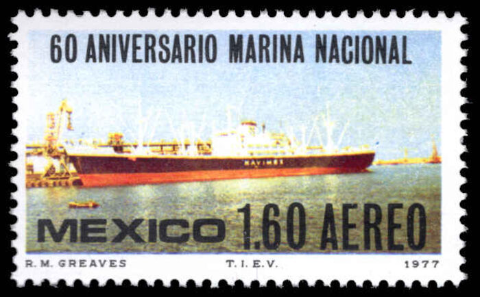 Mexico 1977 60th Anniversary of National Merchant Marine unmounted mint.