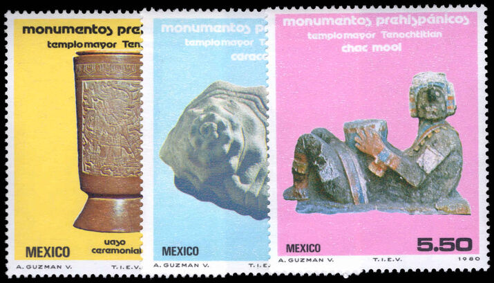 Mexico 1980 National Pre-Hispanic Monuments (2nd series) unmounted mint.