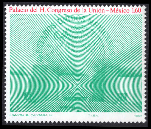 Mexico 1981 Opening of New Union Congress Building unmounted mint.