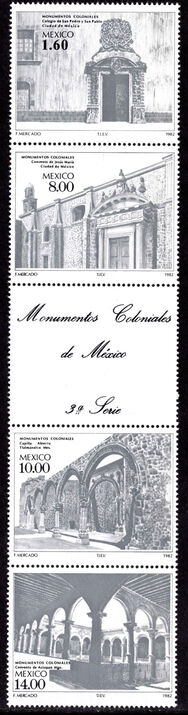 Mexico 1982 Colonial Architecture (3rd series) unmounted mint.