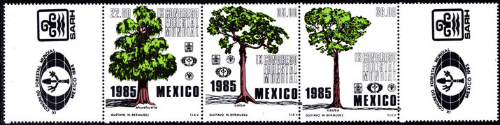 Mexico 1985 Ninth World Forestry Congress unmounted mint.