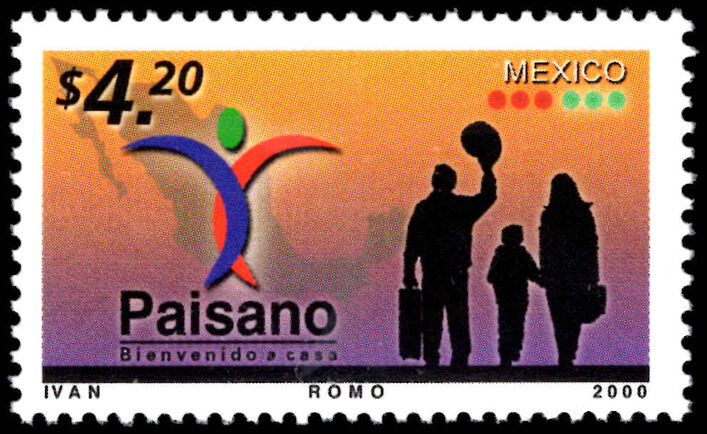 Mexico 2000 Paisano Programme (support for Mexicans returning home from abroad) unmounted mint.