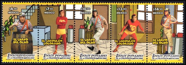 Mexico 2006 Television Heroes. Characters created by Roberto Gomez Bolanos unmounted mint.