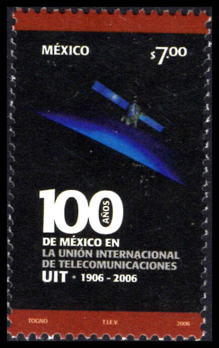 Mexico 2006 Centenary of Mexico's Membership of International Telecommunications Union unmounted mint.