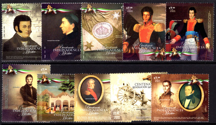 Mexico 2010 Bicentenary of Independence unmounted mint.