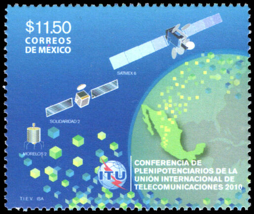 Mexico 2010 Plenipotentiary Conference of the International Telecommunication Union unmounted mint.