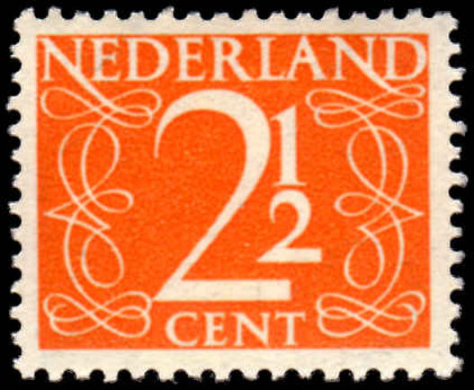 Netherlands 1947 2c Orange unmounted mint.