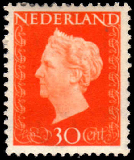 Netherlands 1947 30c Orange lightly mounted mint.